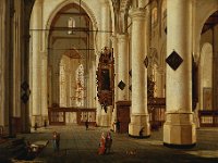 GG 428  GG 428, Daniel de Blieck (gest. 1673), Inneres der Laurentiuskirche in Rotterdam, Leinwand, 99 x 121 cm : Kirchen
